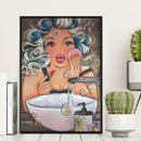 5D DIY Full Drill Diamond Painting Cleaning Face Cross Stitch Embroidery