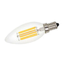 LED Filament Candle Light Bulb For Chandelier Ceiling Light A-Warm White 6W
