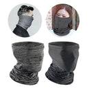 2pcs Cycling Face Guard Outdoor Balaclava Scarf Unisex Neck Warmer Headwear