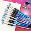 Luminous twelve constellations Glass Ball Starry Sky Writing Gel Pen 0.3 OZ