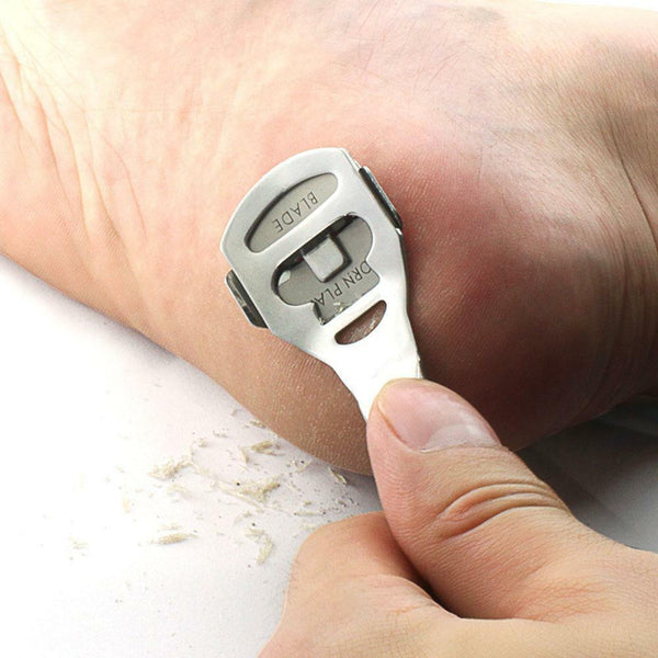 Foot File Hard Skin Remover Callus Shaver Corn Cutter Pedicure Tool + 10 Blades