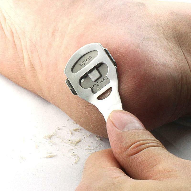 Foot File Hard Skin Remover Callus Shaver Corn Cutter Pedicure Tool + 10 Blades