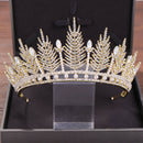 Bride Korean Rhinestone Headband Simple Crystal Big Crown Princess Hair Acc