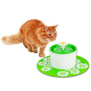 Pet Feeding Mat Placemat Cat Dog Large Floral Anti Slip Waterer Pad Silicon F8Z3