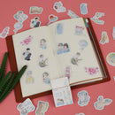 46pcs Couple Sweet Time DIY Diary Stickers Paper Labels Gifts Packaging Decor %a