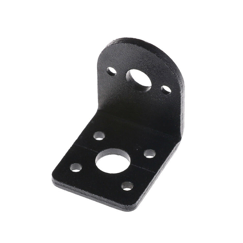 Black Metal L Shaped Mounting Bracket Holder for 25mm Gear Motor   Z