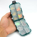 Lot of 157Pcs Functional Bait Kit Versatile Fishing Tackle Lure Box Tool Deluxe