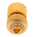 2 Pcs Brass Hose Tap Connector 1/2 inch Threaded Garden Water Pipe Adaptor