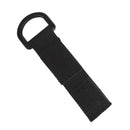 4pcs Nylon Strap Buckles Hooks Belt Hanging Keychain D-Ring Carabiner Black