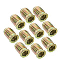 10Pcs M6*20 Wood Insert Screws Hex Socket Threads Bolts Fixing for Furniture