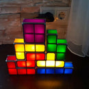 Tetris Block Night Light Colorful Stackable Tangram Puzzles Gift for Kids