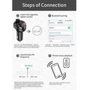 Bluetooth Car Kit MP3 FM Transmitter Music Dual USB Phone Charger Black