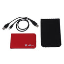 2.5 "EXTERNAL CASE ENCLOSURE USB 2.0 HARD RED T2Z6