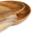 Wooden Two Tier Fruit Plate Multi-Layer Snack Candy Cake Plate Creative Rou