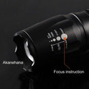 Ultra Bright Led Flashlight Torch Lamp Beam Focusing Zoom Long Range