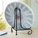 4x Iron Display Stand Black Iron Easel Plate Dish Display Photo Holder 4"