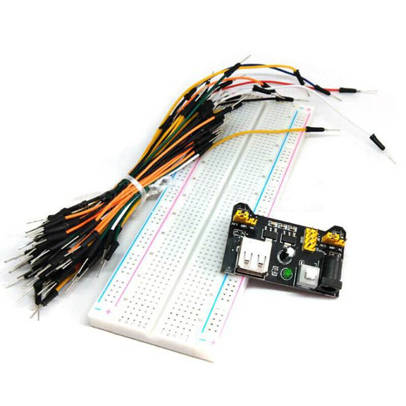 1set MB102 High-quality Breadboard Power Module 830 Points 65 Jumper WSEAU