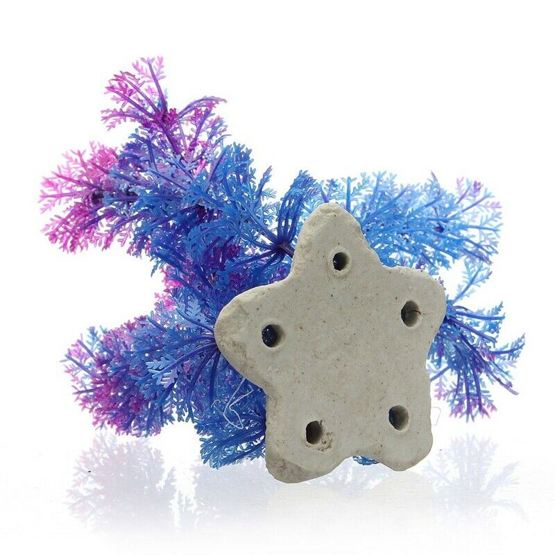 11cm Artificial Plastic Water Plants Fish Tank Aquarium Decoration Purple B N7Z9