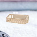 Bathroom Shelf Wall Mounted Storage Basket Punch Free Storage Rack Shower O V1M5