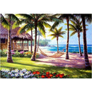 4 Pack Coconut Tree DIY 5D Diamond Painting Kit Full Drill Cross Stitch Decor