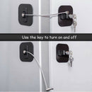 Refrigerator Strong Adhesive Lock for Cabinet File Drawer Window Child SafetN9W7