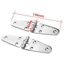 1 Pair Stainless Steel Strap Hinge for Marine Boat Door Furniture 144x38Mm A1H2