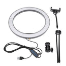 Portable 2 in 1 10 Inch LED Ring Light Fill-in Selfie Lamp Video Photo Desktop