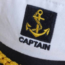 Skipper Ship Sailor Navy Yacht Military Captain Nautical Hat Cap Costume FT
