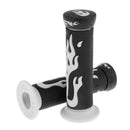 Universal Motorcycle Moped Scooter Handlebar Grip Replacement White