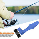 2pcs Fishing Rod Covers Pole Glove Protector+Tie Wrapping Band Belt (Blue)