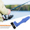 2pcs Fishing Rod Covers Pole Glove Protector+Tie Wrapping Band Belt (Blue)