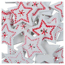 25Pcs X Christmas XMAS Wooden Wood Buttons Sewing Scrapbooking Craft Tool D X6U7