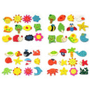 48X Colorful Wooden Carton Animal Sunflower etc Fridge Magnet Kid Education M8Y9