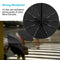 Travel Umbrella Large Umbrella Windproof Waterproof,Compact Folding Black U D3U6