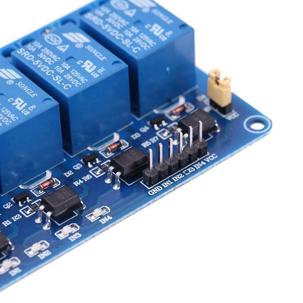 5V Four 4 Ch Relay Module with optocoupler for PIC DSP ARM Arduino 8051 AVR A