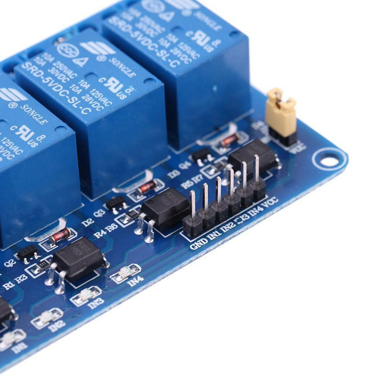 5V Four 4 Ch Relay Module with optocoupler for PIC DSP ARM Arduino 8051 AVR A