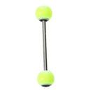 100X 316L STEEL MULTICOLOR BARBELL TONGUE PIERCING E7U9