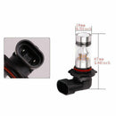 2x 9005 HB3 6000K 100W 2323 LED Projector Fog Driving Light Bulbs White