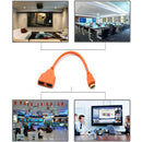 1080P HD HDMI Port Male to 2 Female 1 In 2 Out Splitter Cable Adapter Orange