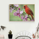 5D DIY Full Drill Square Diamond Painting Bird Branch Cross Stitch Mosaic