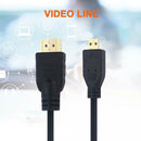 Micro HDMI To HDMI HD Video Cable 4K Quality 1080p For Raspberry Pi 4/4B