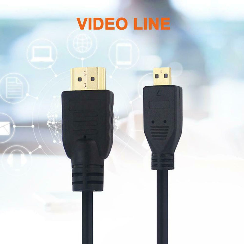 Micro HDMI To HDMI HD Video Cable 4K Quality 1080p For Raspberry Pi 4/4B