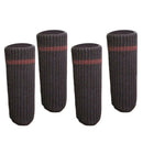 8Pcs fit Girth 9-18cm Hardwood Floor Slider/Chair Leg Socks ~Brown
