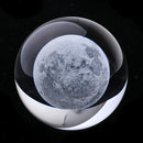 Moon Crystal Ball Paperweight Fengshui Crystal Ball Home Decoration Props