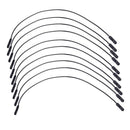 10 Pcs 21cm Length Double 1pin Female Connector Jumper Cable Black X8X5