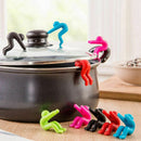 1X(The Lid With Soup Pot 6 Piece Kitchen Tool Cover Stand Heat Resistant Br