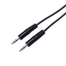 Black 3.5mm female to 2 of 3.5mm Male Audio Splitter Cable for speakers or