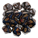 20x Acrylic 16mm Polyhedral Dices for Dungeons & Dragons Games Accessories