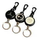 Creative Metal Elastic Key Ring Anti-lost Key Chain Outdoor EDC Equipage