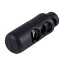10 x Plastic Barrel Cylinder Stoppers Toggle Cord Locks Black